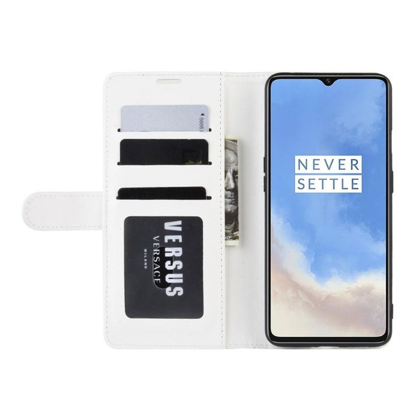 Etui Folio do OnePlus 7T Classic Funkcja Wsparcia Imitacji Skóry