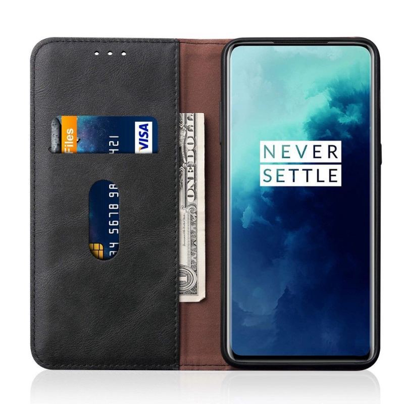 Etui Folio do OnePlus 7T Niebiańskie Etui Na Karty Ze Sztucznej Skóry