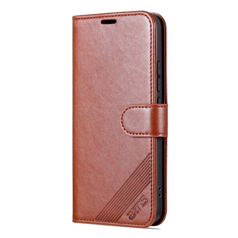 Etui Folio do Xiaomi 13 Efekt Skóry Azns