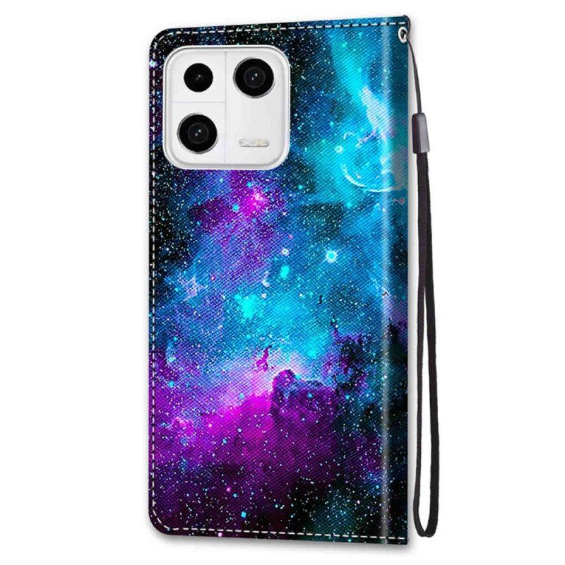 Etui Folio do Xiaomi 13 Kosmiczne Niebo