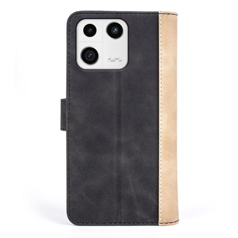 Etui Folio do Xiaomi 13 Skórzany Styl Fali