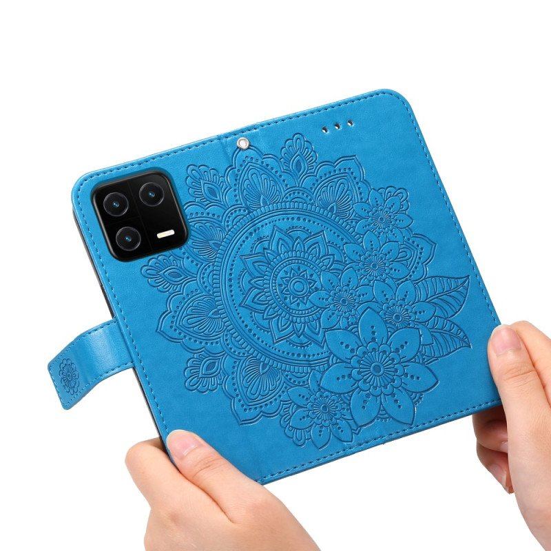 Etui Folio do Xiaomi 13 z Łańcuch Paskowata Mandala