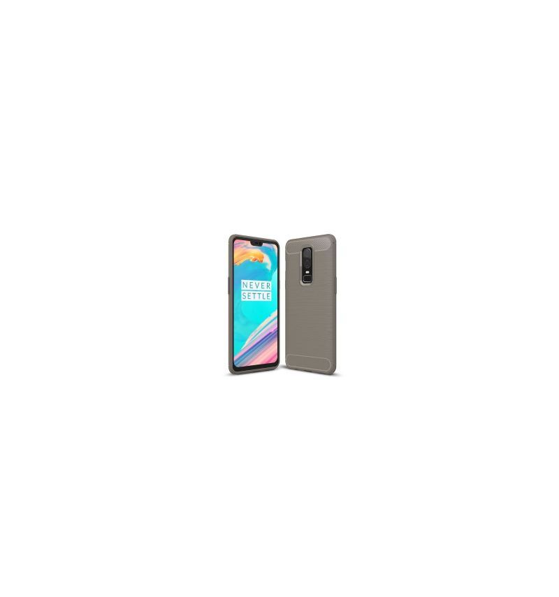 Futerały do OnePlus 6 Szczotkowany Węgiel