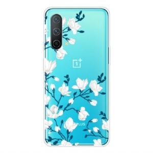 Etui do OnePlus Nord CE 5G Białe Kwiaty