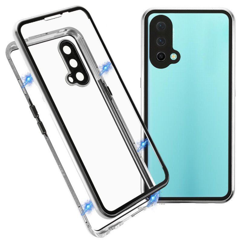 Etui do OnePlus Nord CE 5G Dwustronne Magnetyczne Szkło Hartowane I Metal