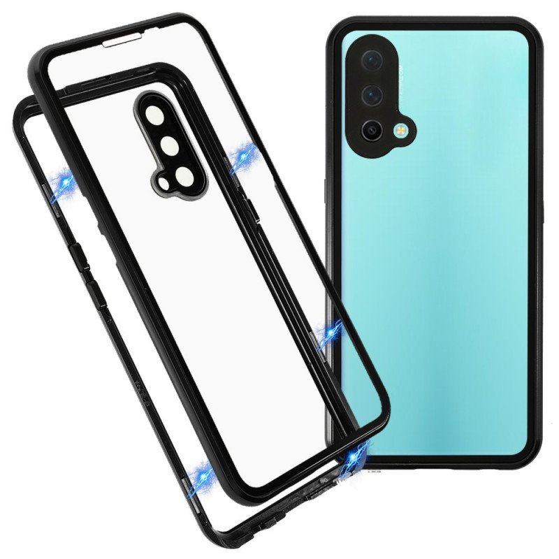 Etui do OnePlus Nord CE 5G Dwustronne Magnetyczne Szkło Hartowane I Metal