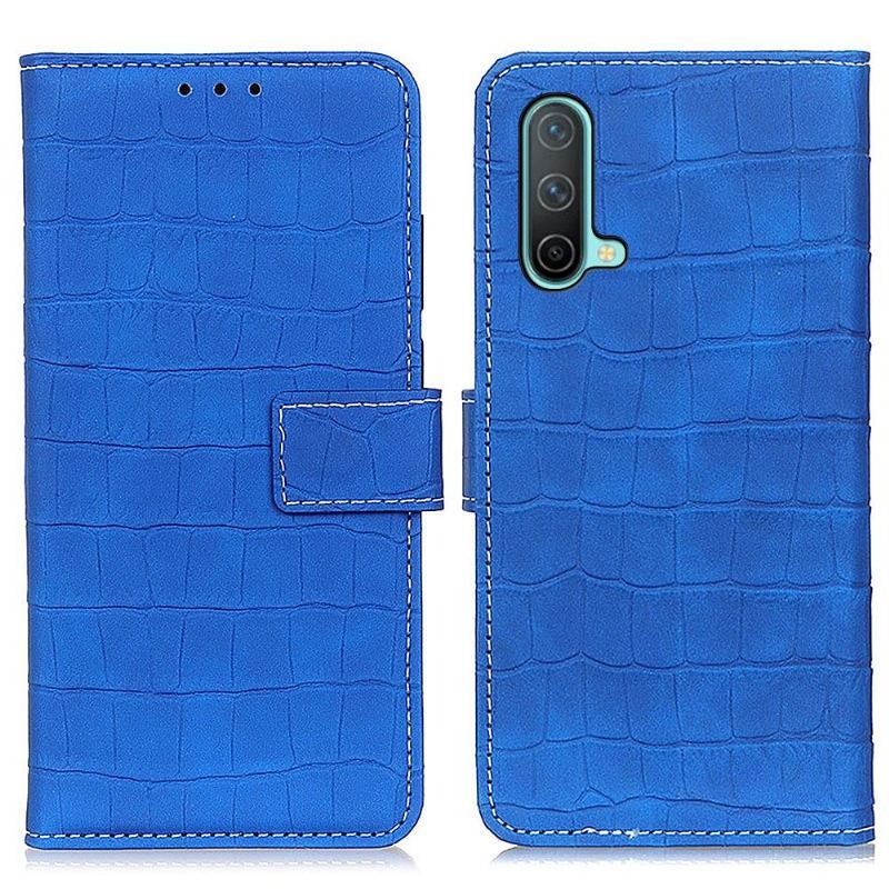 Etui Folio do OnePlus Nord CE 5G Classic Imitacja Skóry Krokodyla