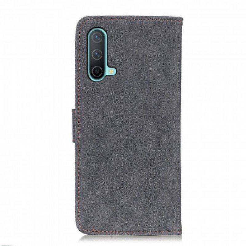 Etui Folio do OnePlus Nord CE 5G Dwoina Khazneh W Stylu Retro