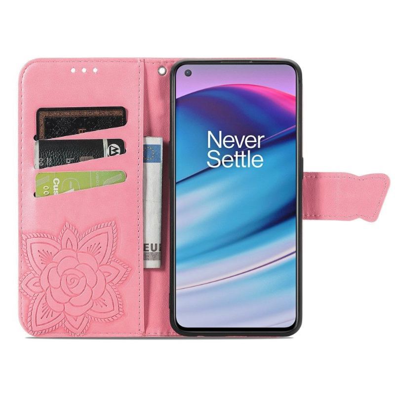 Etui Folio do OnePlus Nord CE 5G Obrzeża Motyl Ulga