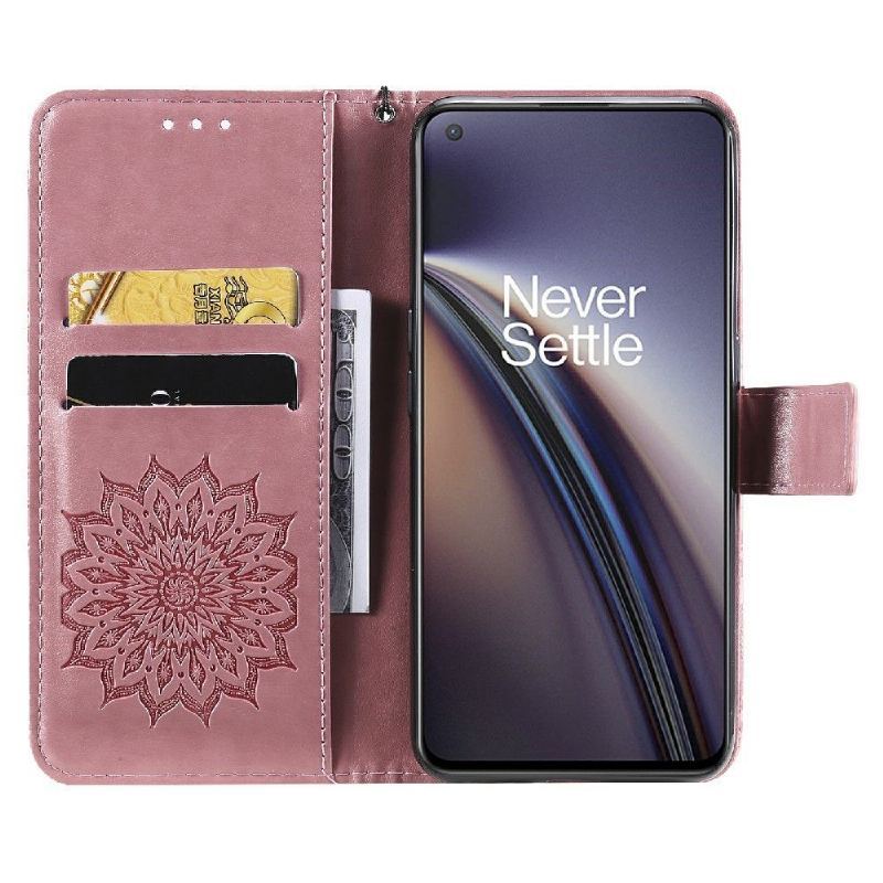 Etui Folio do OnePlus Nord CE 5G z Łańcuch Słonecznik