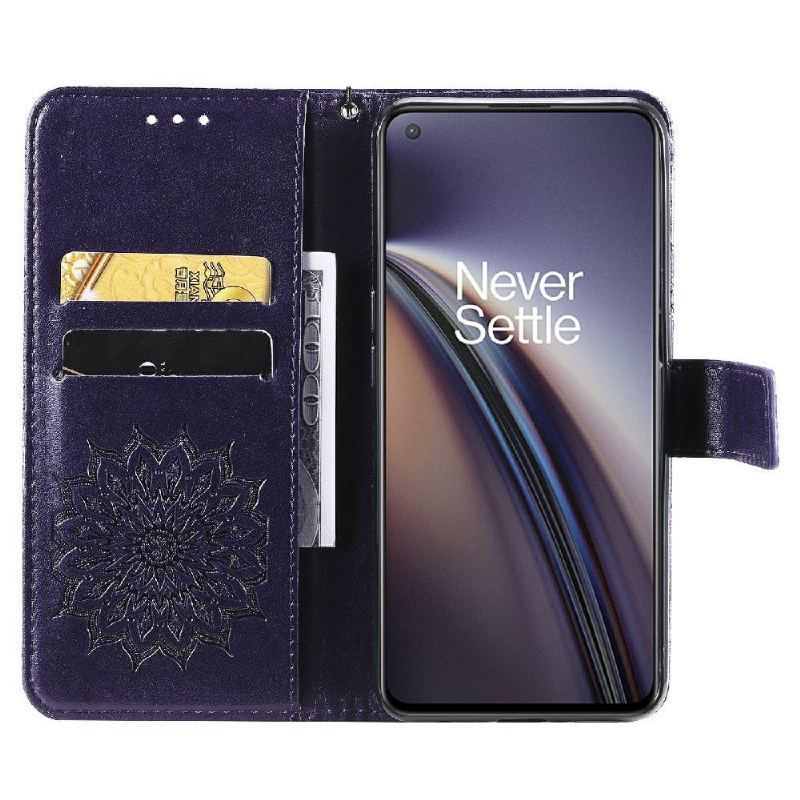 Etui Folio do OnePlus Nord CE 5G z Łańcuch Słonecznik