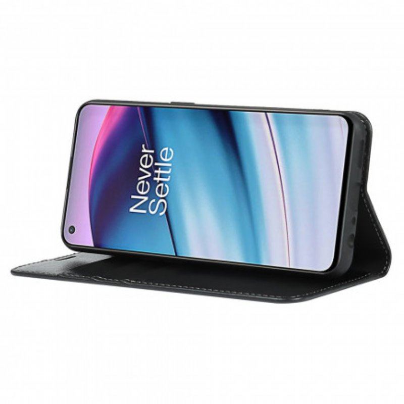 Etui Na Telefon do OnePlus Nord CE 5G Etui Folio Prawdziwa Skóra