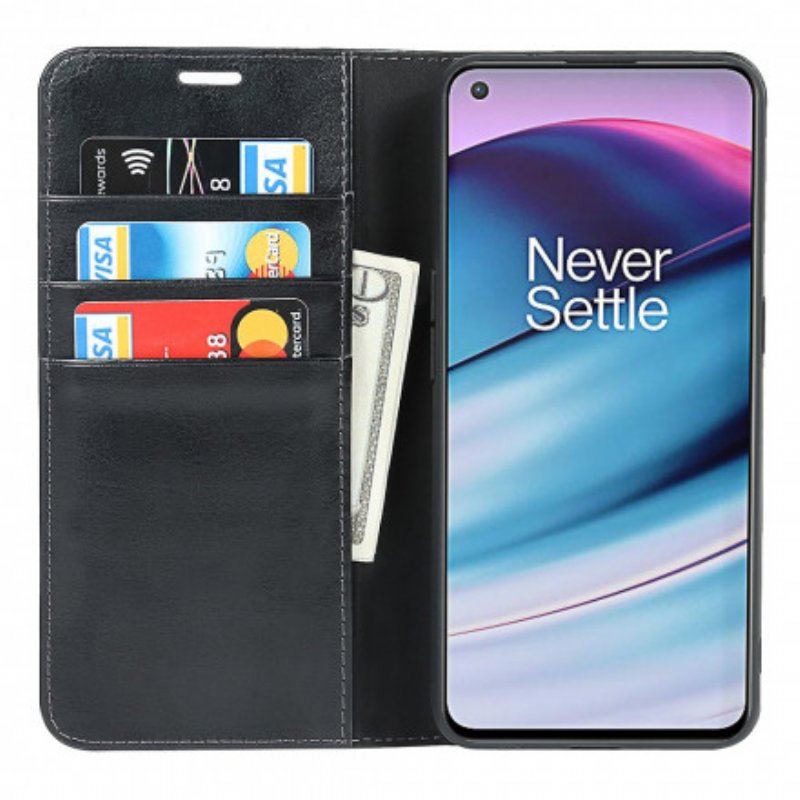 Etui Na Telefon do OnePlus Nord CE 5G Etui Folio Prawdziwa Skóra