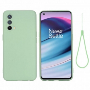 Futerały do OnePlus Nord CE 5G Płynny Silikon Ze Smyczą