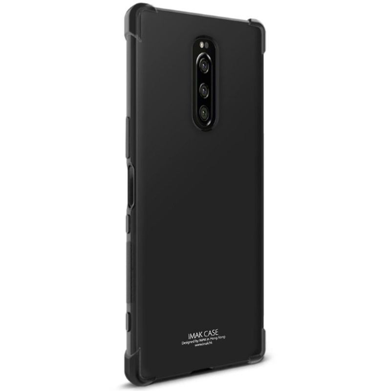 Etui do Sony Xperia 1 Anti-fall Class Protect — Czarny Metal