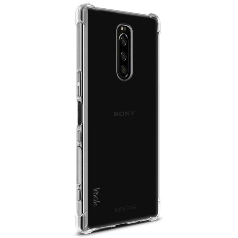 Etui do Sony Xperia 1 Przezroczysty + Folia Ochronna