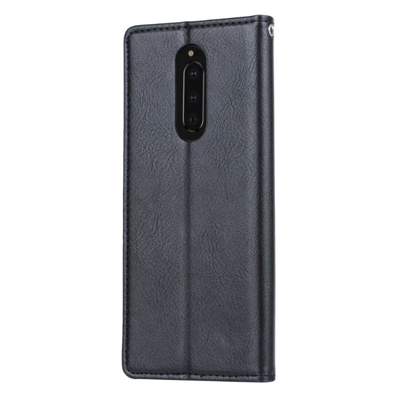 Etui do Sony Xperia 1 Skórzany Pokrowiec Na Karty