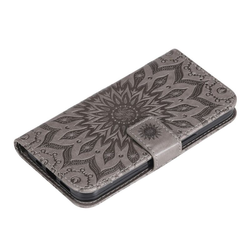 Etui Folio Do Google Pixel 9 Pro Xl Mandala Słoneczna Z Paskiem