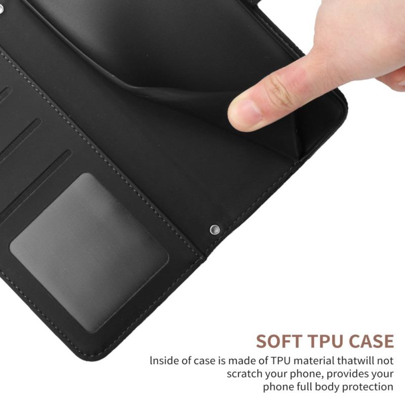 Etui Folio Do Google Pixel 9 Pro Xl Nadruk W Kształcie Motyla Z Paskiem