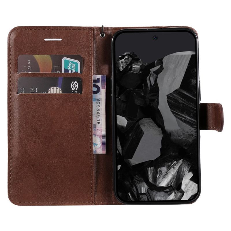 Etui Folio Do Google Pixel 9 Pro Xl Zwykła Sztuczna Skóra