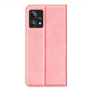 Case do Realme 9 Pro Plus Faux Skórzany Stojak Funkcyjny