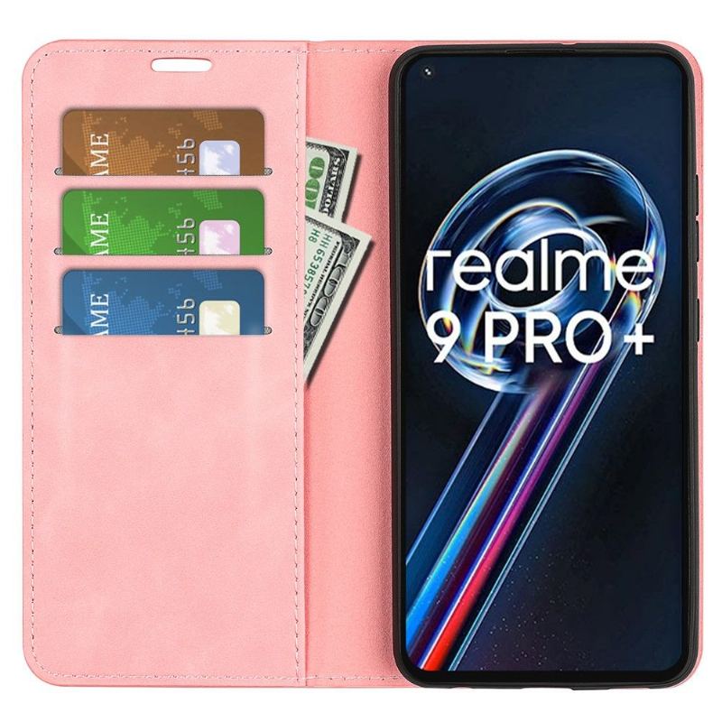 Case do Realme 9 Pro Plus Faux Skórzany Stojak Funkcyjny