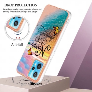 Etui do Realme 9 Pro Plus Classic Nigdy Nie Przestawaj Marzyć