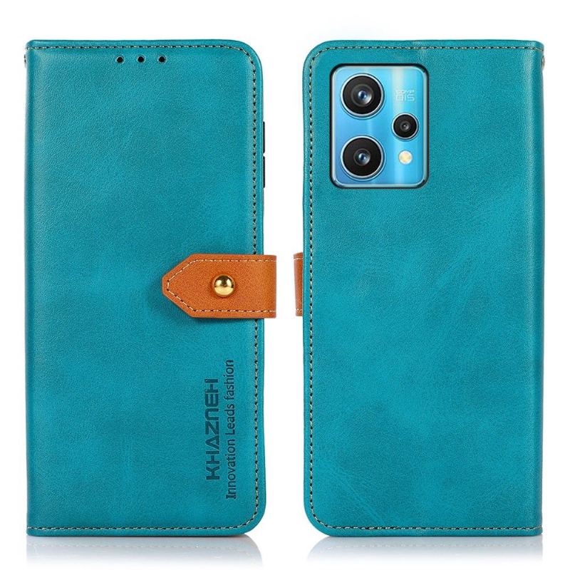 Etui Folio do Realme 9 Pro Plus Classic Khazneh Bicolor Sztuczna Skóra