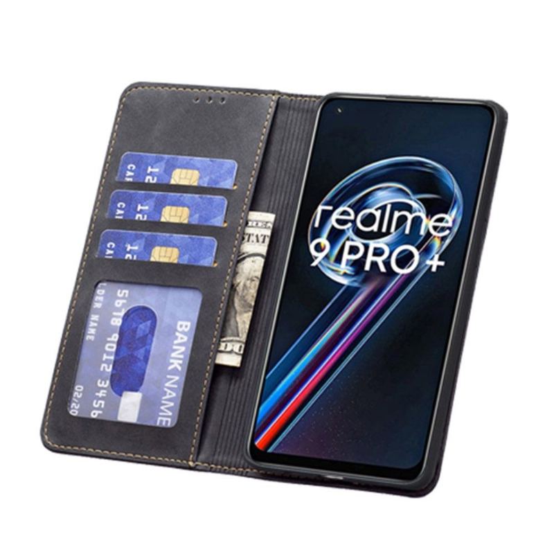 Etui Folio do Realme 9 Pro Plus Skórzany Futerał Binfen Kolor Flip Faux Leather