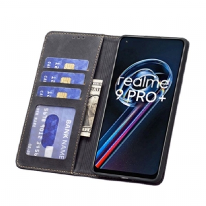 Etui Folio do Realme 9 Pro Plus Skórzany Futerał Binfen Kolor Flip Faux Leather