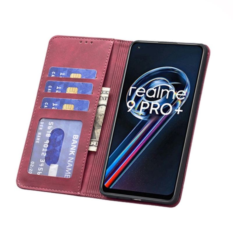 Etui Folio do Realme 9 Pro Plus Skórzany Futerał Binfen Kolor Flip Faux Leather