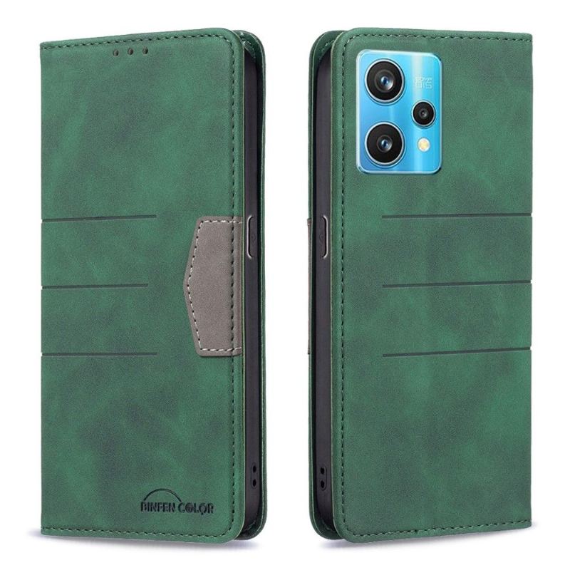 Etui Folio do Realme 9 Pro Plus Skórzany Futerał Binfen Kolor Flip Faux Leather