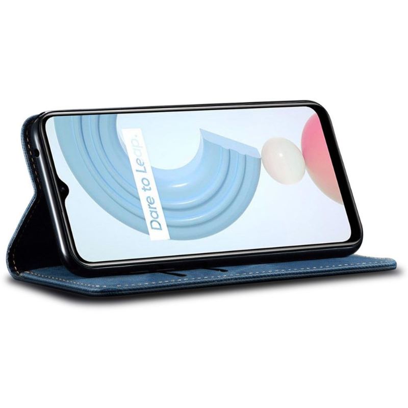 Etui Folio do Realme 9 Pro Plus Stylowe Dżinsy La Giulia