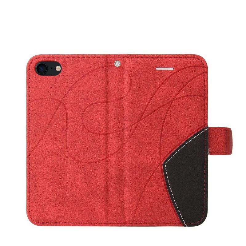 Etui Folio do iPhone SE 2022 Bicolor Artystyczny