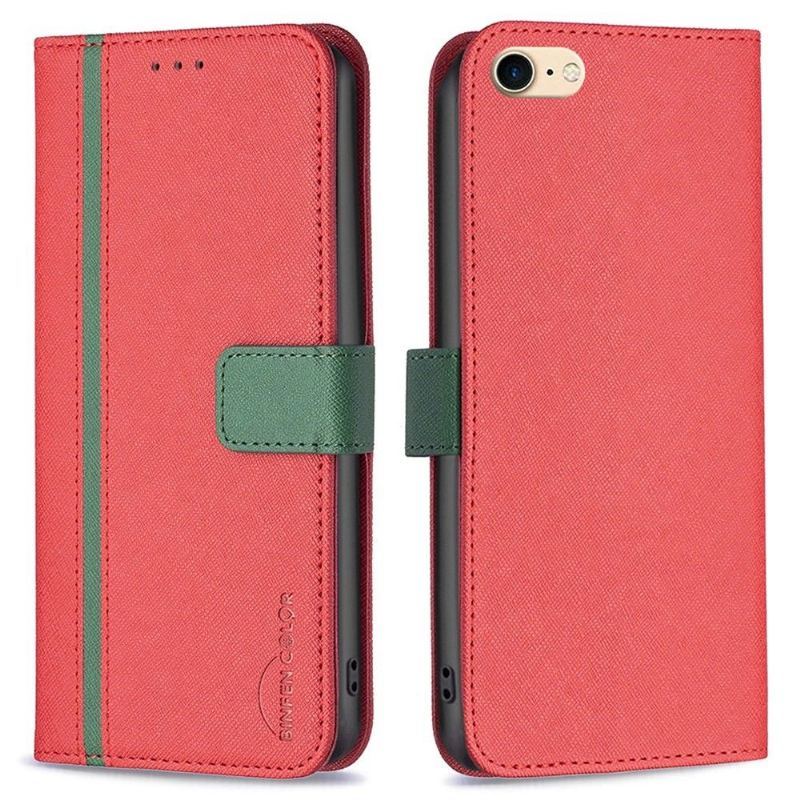 Etui Folio do iPhone SE 2022 Binfen Seria 9