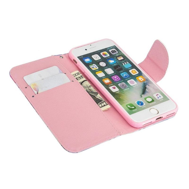 Etui Folio do iPhone SE 2022 Piwonia Kwiat