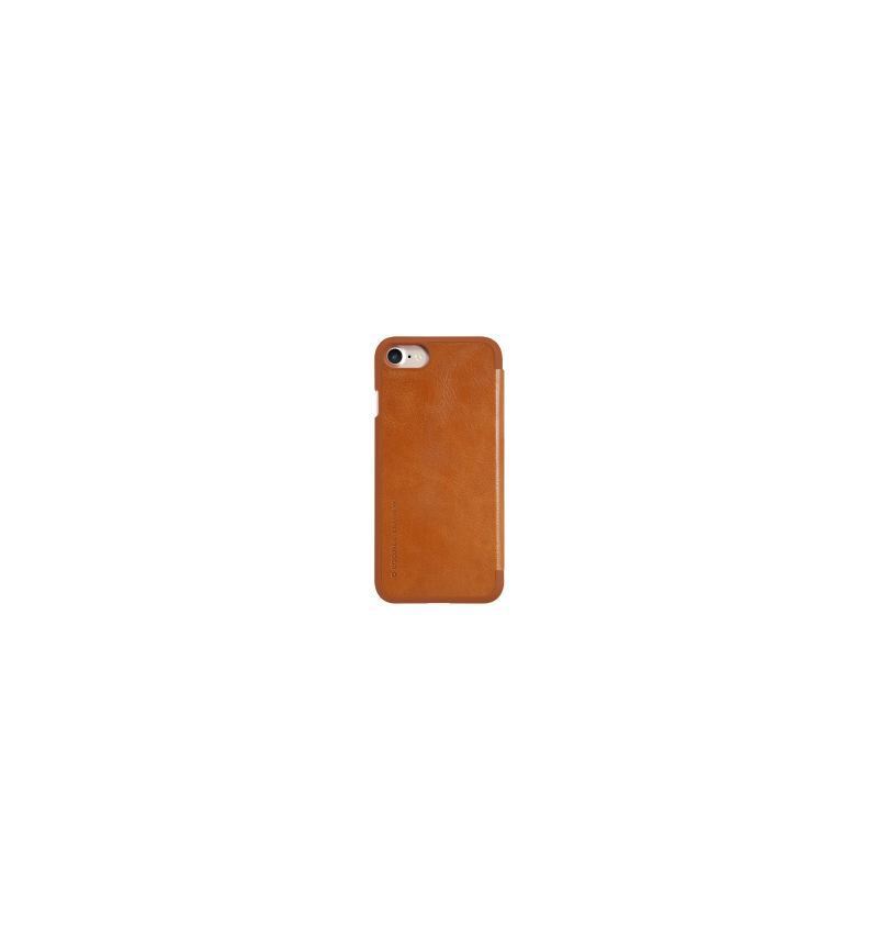 Etui Folio do iPhone SE 2022 Qin Series Nillkin Faux Leather - Hawana