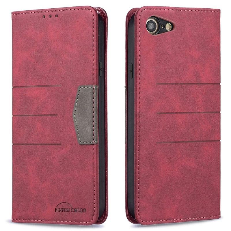 Etui Na Telefon Pokrowce do iPhone SE 2022 Biznes Etui Folio Binfen Kolor Flip Faux Leather