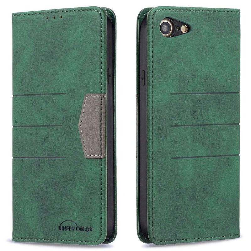 Etui Na Telefon Pokrowce do iPhone SE 2022 Biznes Etui Folio Binfen Kolor Flip Faux Leather