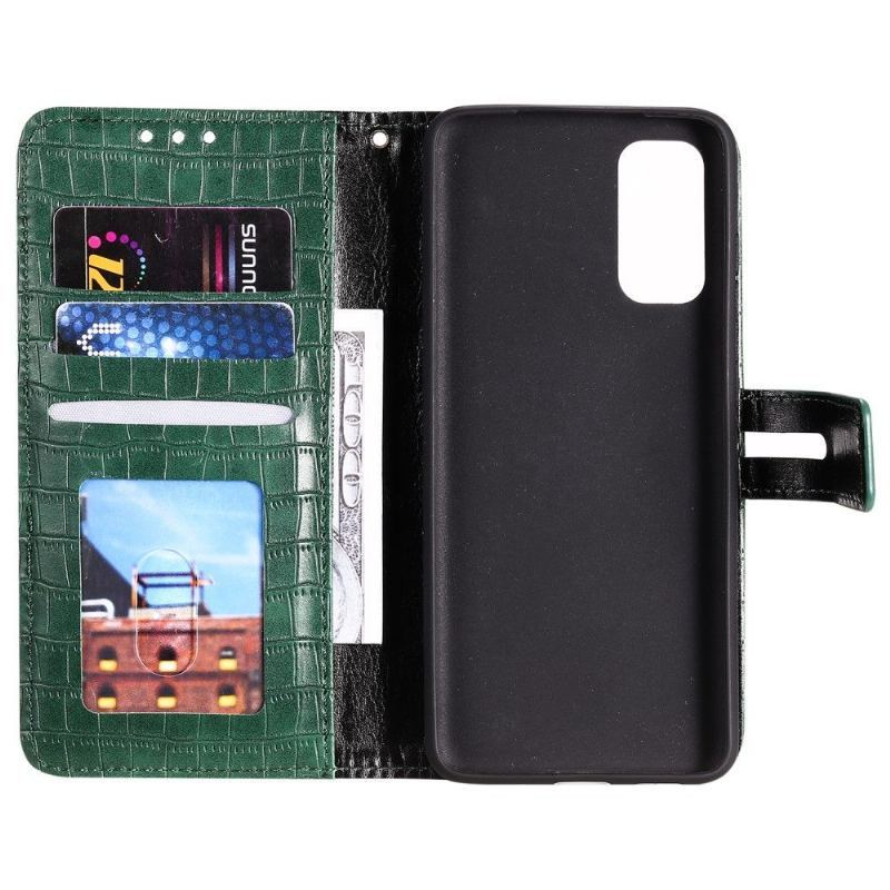 Etui Folio do Samsung Galaxy A72 4G / A72 5G Croc Effect Skórzany Styl