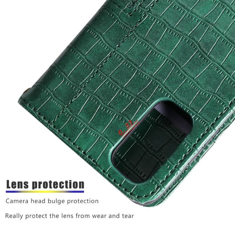 Etui Folio do Samsung Galaxy A72 4G / A72 5G Croc Effect Skórzany Styl