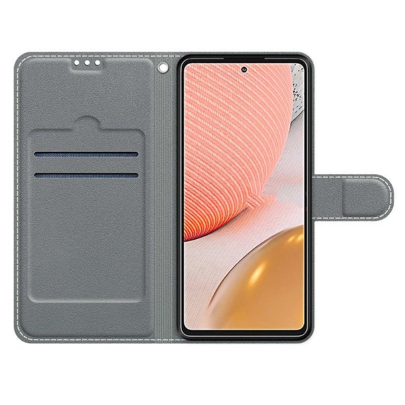 Etui Folio do Samsung Galaxy A72 4G / A72 5G Fioletowy Motyl