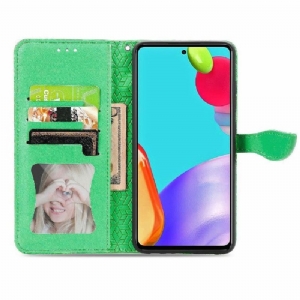 Etui Folio do Samsung Galaxy A72 4G / A72 5G Mandala Liść