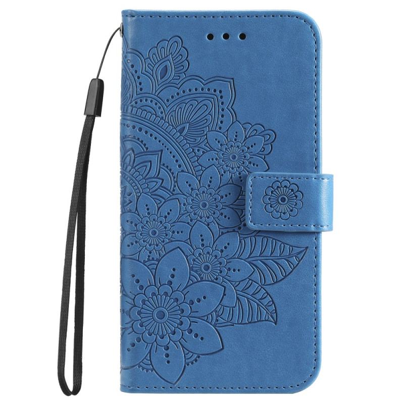 Etui Folio Do Xiaomi 14 Pro Kwiatowy Wzór Z Paskiem