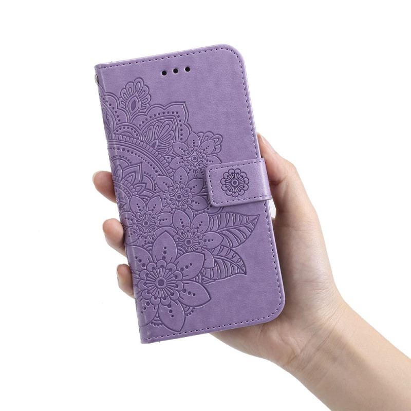 Etui Folio Do Xiaomi 14 Pro Kwiatowy Wzór Z Paskiem