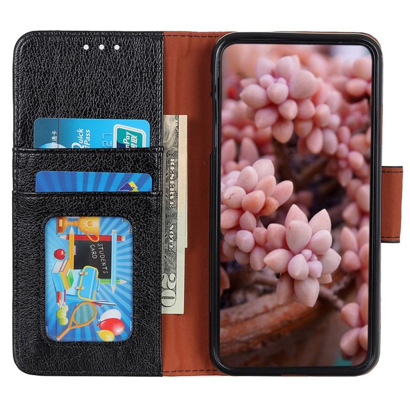 Etui Folio Xiaomi 14 Pro Dwoina Skóra Nappa Etui Ochronne