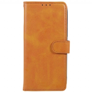 Etui Folio Xiaomi 14 Pro Efekt Skóry Z Paskiem