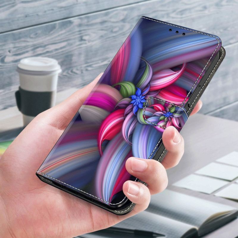 Etui Folio Xiaomi 14 Pro Kolorowe Kwiaty Etui Ochronne