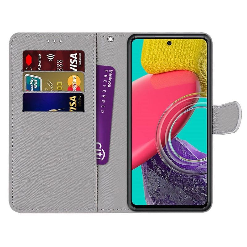 Etui Folio do Samsung Galaxy M53 5G Czerwona Róża