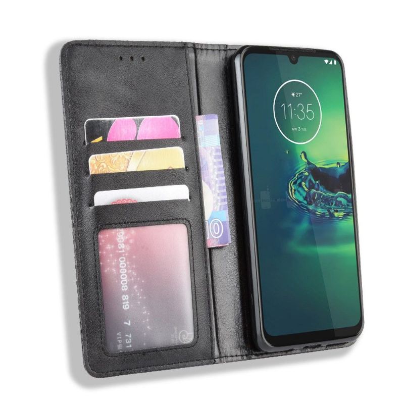 Etui do Motorola Moto G8 Plus Obrzeża Cirénius Style Skóra